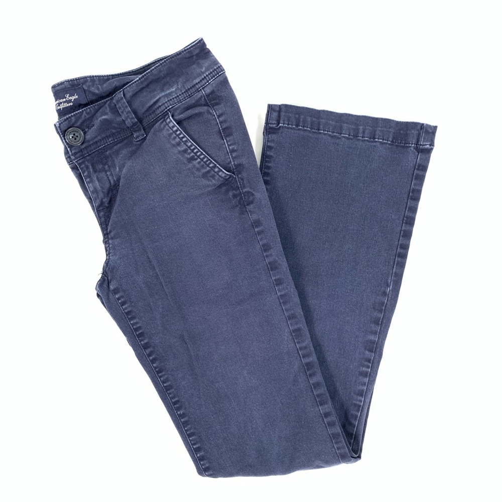 American Eagle Navy Boot Cut Uniform Pants